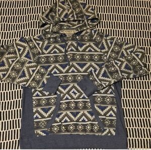Alpha Beta Aztec Lightweight Hoodie